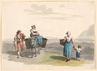 Dessin, Sur la route de Tivoli, 1807-08