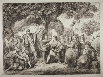 Gaius Mucius Scaevola en présence de Lars Porsena