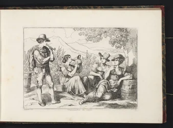 Vendangeurs au repos