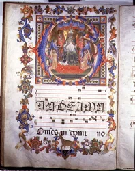 Ms 557, f. 35v, page ornée d