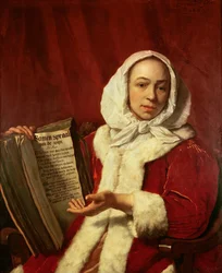 Une jeune femme célébrant le vin, 1665