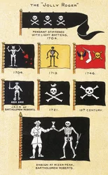 Une sélection de drapeaux pirates du XVIIIe siècle