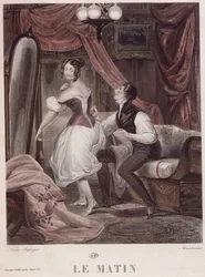 Matin, gravé par Léon Mauduison, du livre 