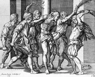 La Flagellation du Christ, gravée par Martin Rota