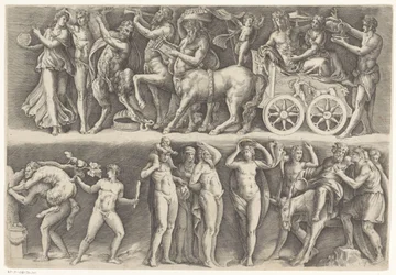 Relief antique avec Bacchus et Ariane