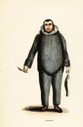 Homme inuit de la rivière Mackenzie, Yukon, Canada