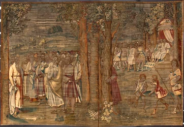 Moïse établissant la Justice Tapisserie par Dionys Martensz d