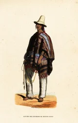 Gaucho amérindien de la région de Buenos-Ayres, Argentine