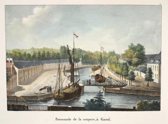 Promenade de la coupure, à Gand