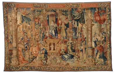 Tapisserie, La Foi accueillant les héros de l
