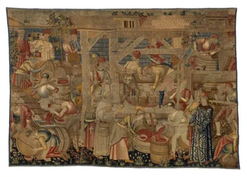 Tapisserie représentant les Vignerons, de Tournai, vers 1460-70