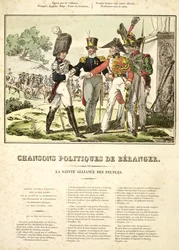 La Sainte-Alliance des nations, tirée de Chansons Politiques de Béranger, 1815-1818