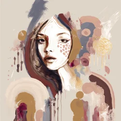 Portrait abstrait d