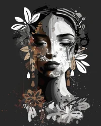 Une beauté florale sereine