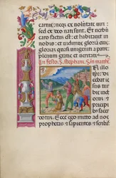 Martyre de saint Étienne. D