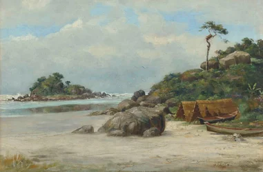 Benedito Calixto - Prainha - Itanhaém (Praia de Itanhaém, SP), 1892