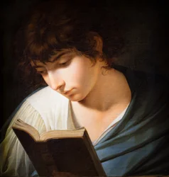 Jeune homme lisant Homère