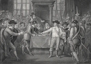 Oliver Cromwell dissolvant le Long Parlement