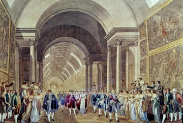 Le cortège de Napoléon et Marie-Louise à travers la Grande Galerie du Louvre, 2 avril