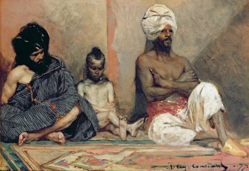 Arabes assis, 1877