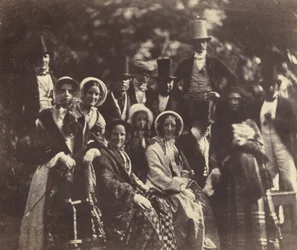 Groupe de mariage, vers 1852 ou 1853