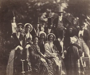 Groupe de mariage, c. 1852 ou 1853 (photo)