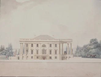 Le Portique Sud de la Maison du Président, 1807