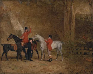 Scène de chasse au renard