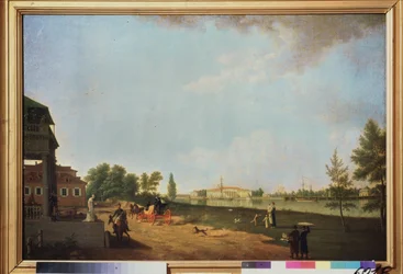 Vue du palais Kamenny à Saint-Pétersbourg