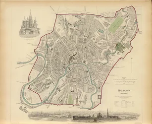 Plan de Moscou, 1836