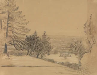 Paysage avec château