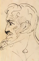Étude de portrait, profil d