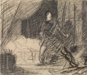 Le meurtre de Duncan - Macbeth avec le corps (et Lady Macbeth approchant)