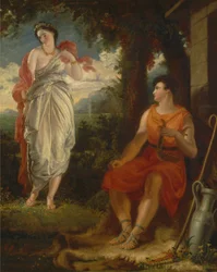 Vénus et Anchise [1826, Royal Academy of Arts, Londres, catalogue d