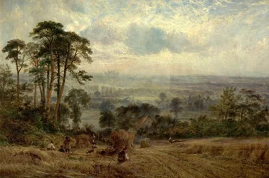 Champs de maïs, Wollaton Hall, Nottingham, 19ème siècle