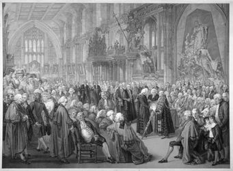 Intérieur du Guildhall, City of London, 1782