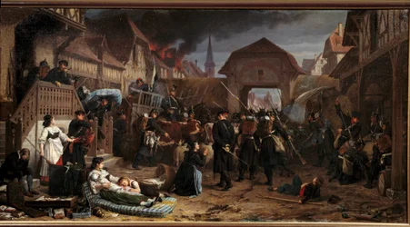 Guerre de 1870 : « Les réquisitions à Reichshoffen » La bataille de Froeschwiller Woerth (Froeschwiller-Woerth) (ou bataille de Reichshoffen) du 06/08/1870 a vu la victoire de la Prusse