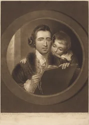 Benjamin West et son fils Raphael Lamar West