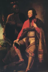 Colonel Guy Johnson et Karonghyontye Capitaine David Hill, 1776