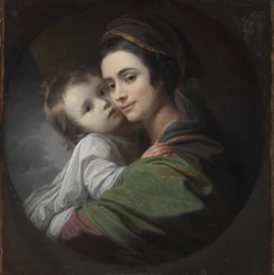 Elizabeth Shewell West et son fils, Raphael