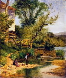 Pêche près du moulin
