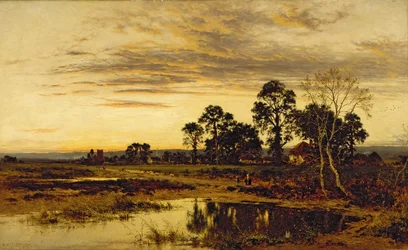 Quand le soleil se couche : un village du Worcestershire