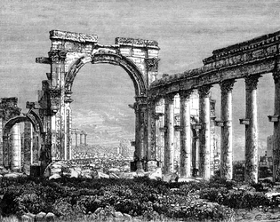 Les ruines de Palmyre, Syrie, 19e siècle