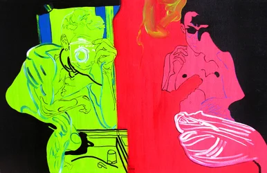 Fin du voyage, Palm Springs, 2003 (huile sur toile)