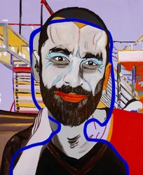 La Nef des fous : Jonathan, 2020 (oil on canvas)