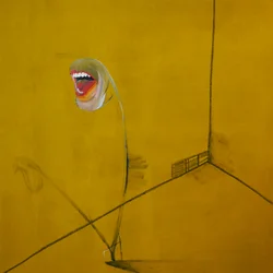 La colère, panneau 2, 2016 (oil and acrylic on canvas)