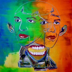 Mythe 12, 2021 (huile et acrylique sur toile)