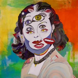 Mythe 3, 2021 (huile et acrylique sur toile)