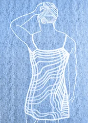 Passager 6, 2020 (acrylique sur papier japonais sérigraphié)