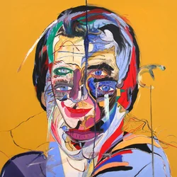 Sébastien bleu, 2000 (oil on canvas)